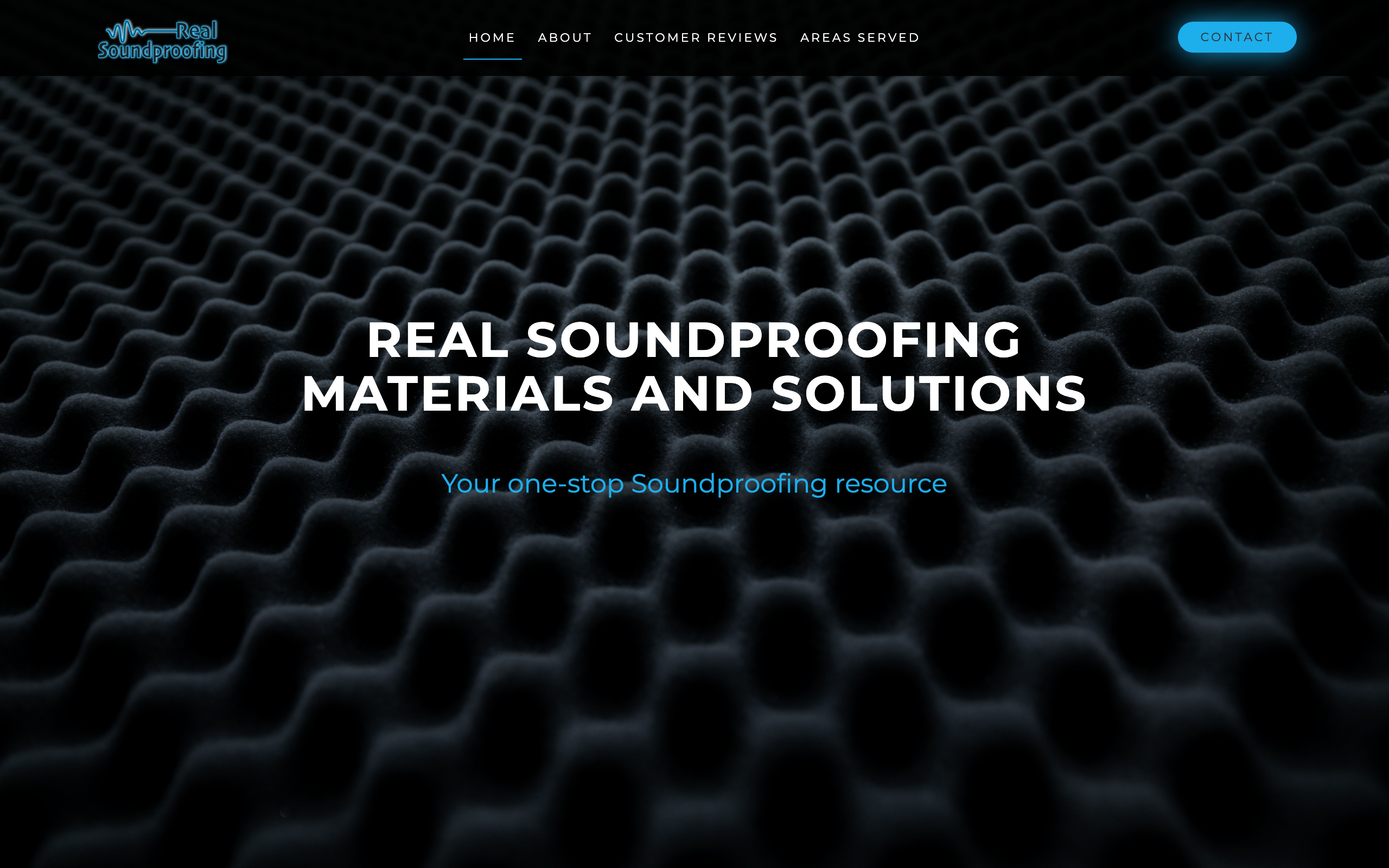 Real Soundproofing landing page